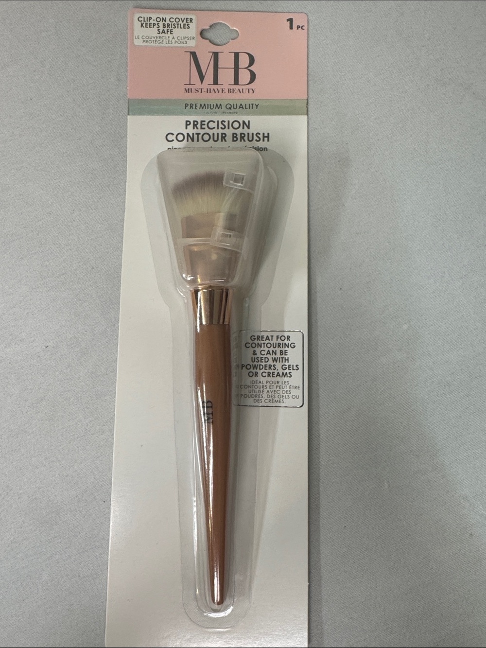 Must Have Precision Contour Brush - Pink and Rose Gold Handle